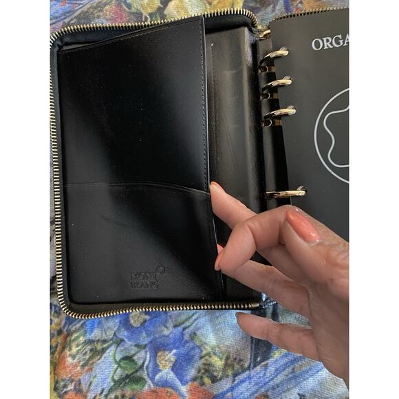 Montblanc Blk Leather Zipper Around Planner/organizer NWT, 4x6 Width 11/2” - Picture 8 of 15